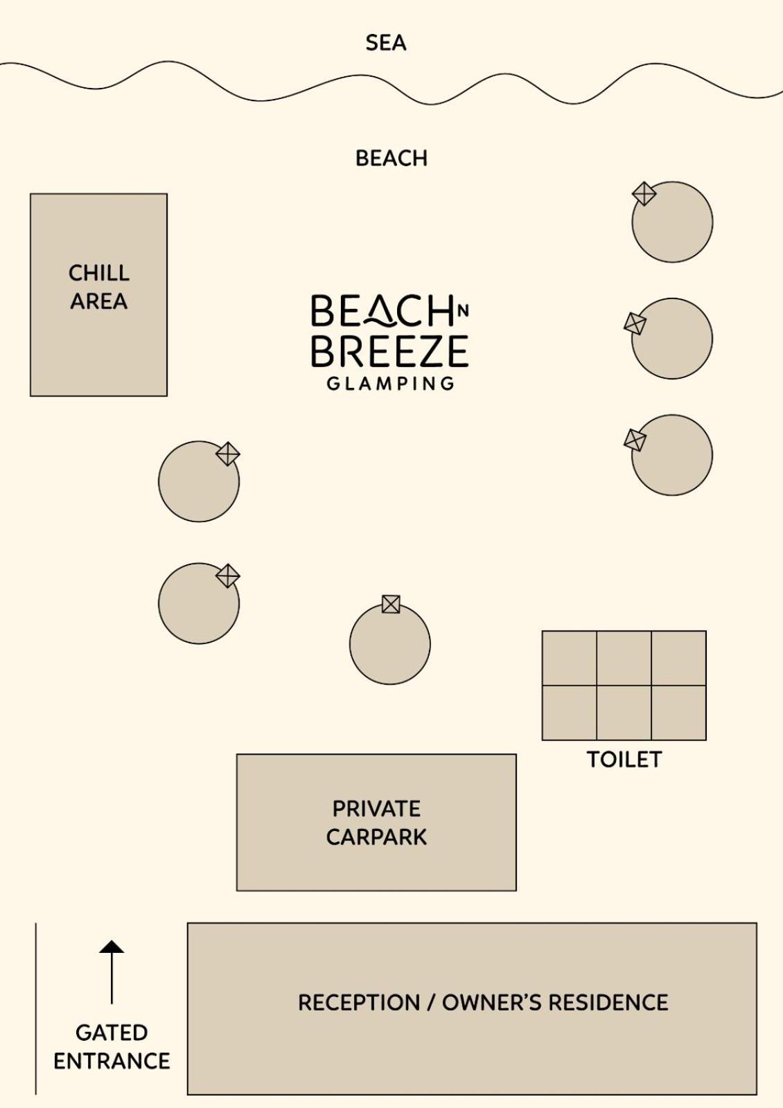 Beach N Breeze Glamping Malacca Esterno foto